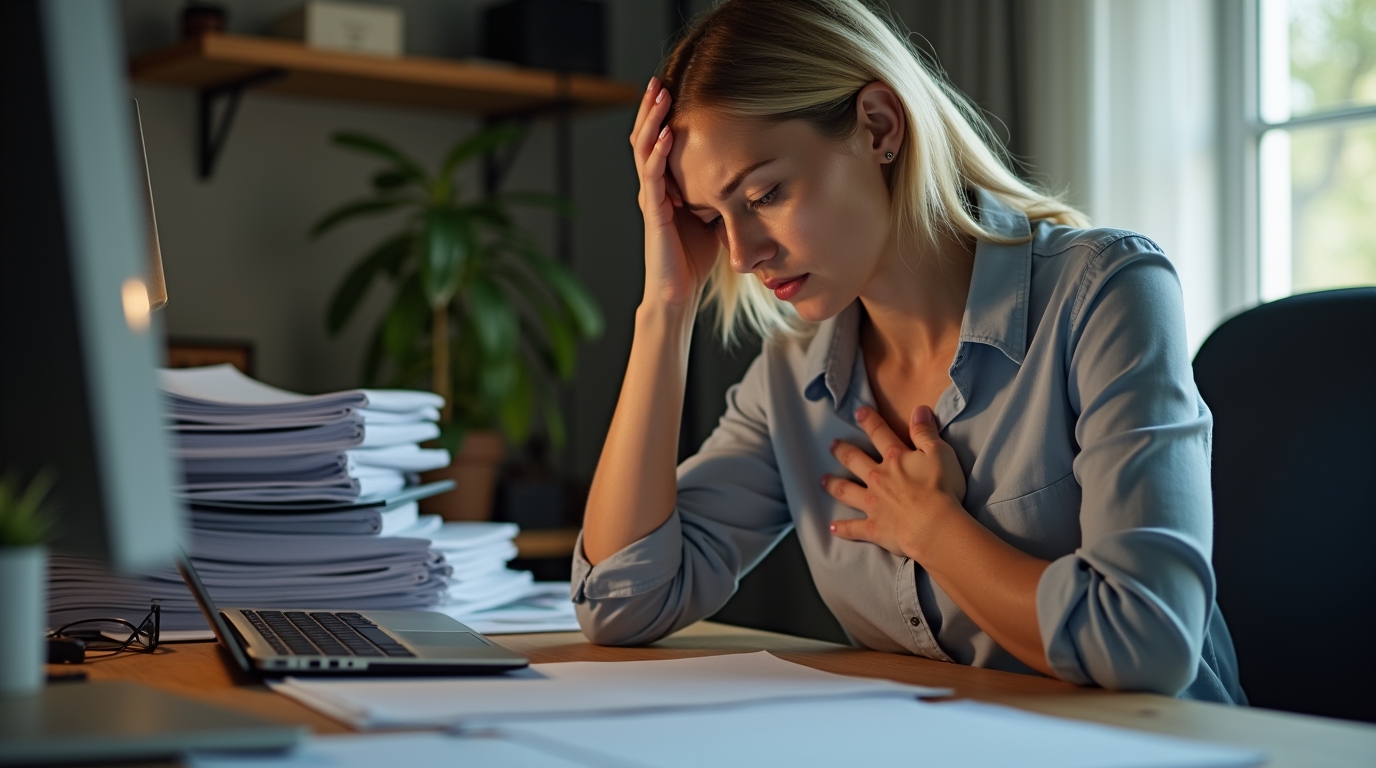 impact du stress sur les femmes et les palpitations