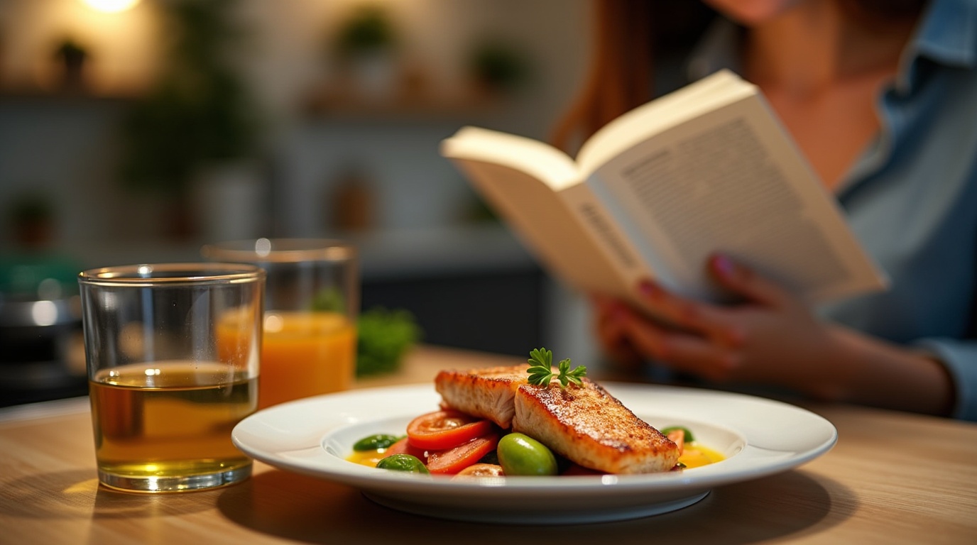 Image d'un repas sain avec des oméga-3 pour améliorer l'humeur